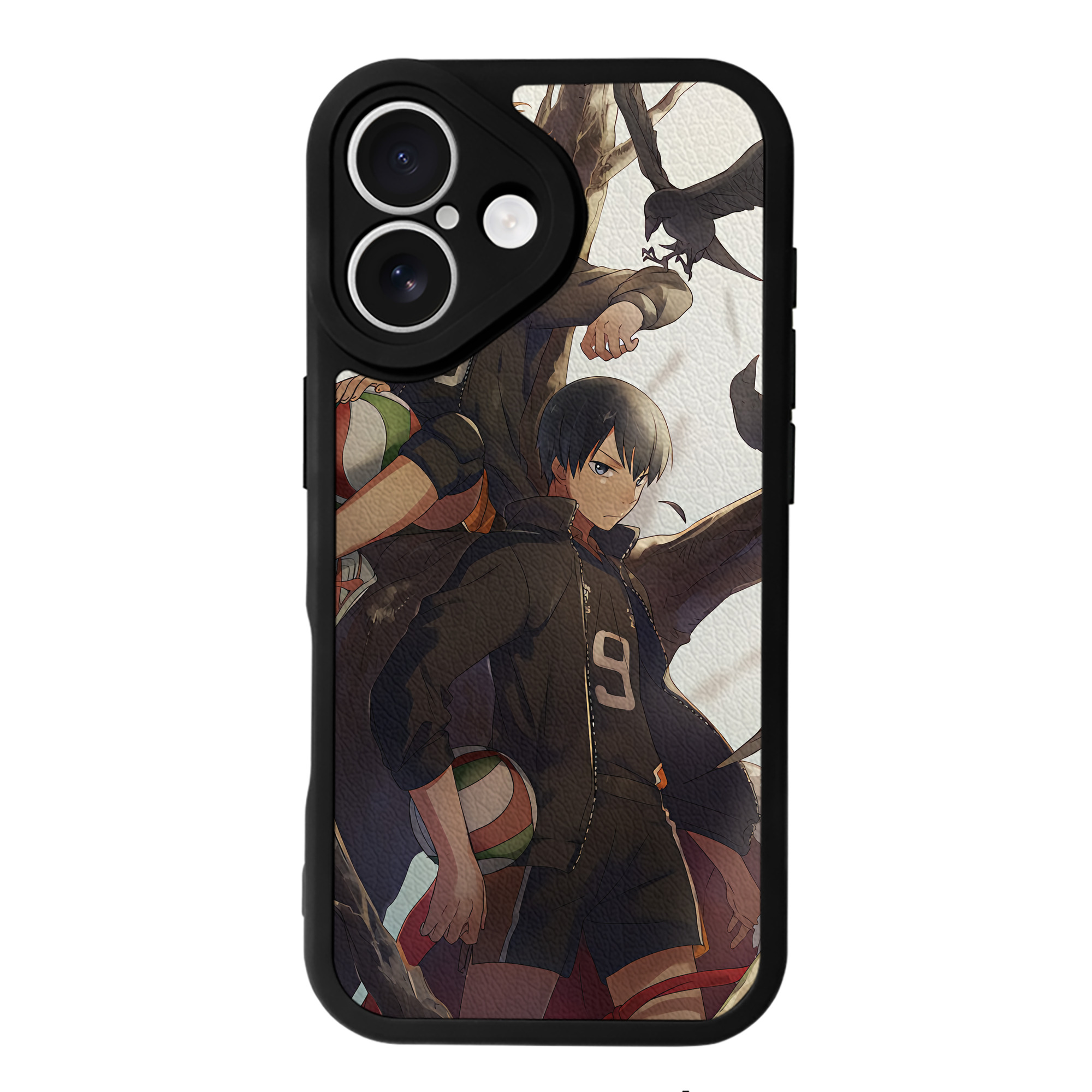 （画像用） ハイキュー!! Haikyu!! 【iPhone 16シリーズ対応】シリコンスマホケース（レザー調） 材質：シリコン